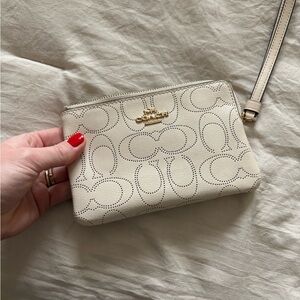Coach Corner Zip Wristlet